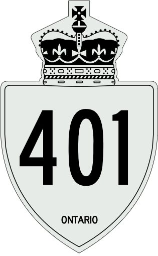 Ontario Highway 401 road sign