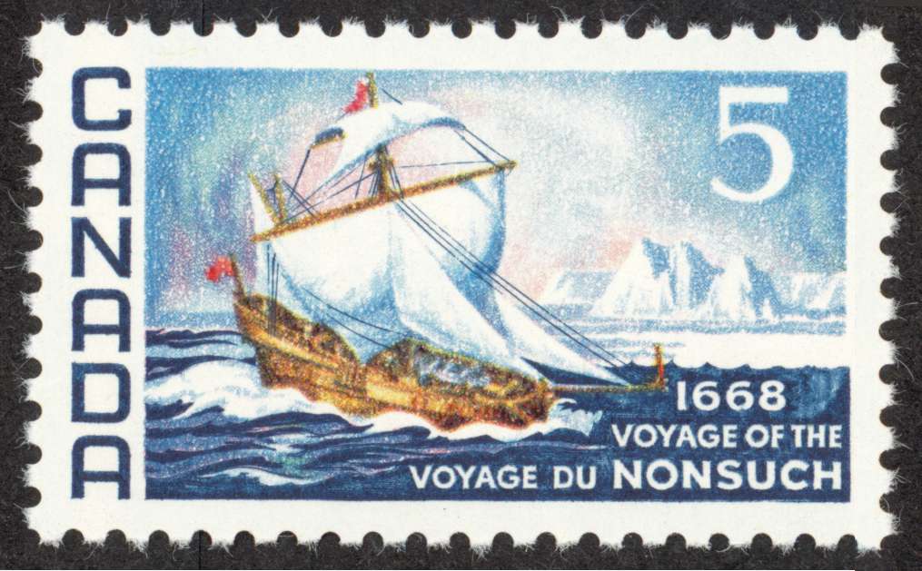 1968 5¢ Nonsuch commemorative stamp