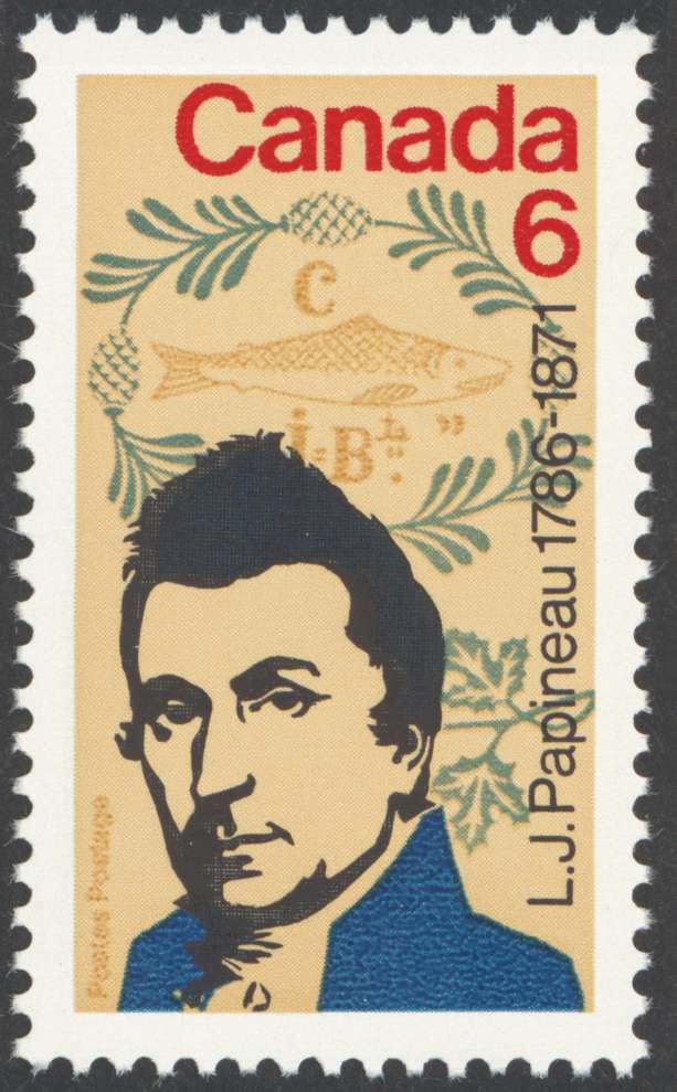 1971 6 cent Louis Joseph
                        Papineau commemorative stamp