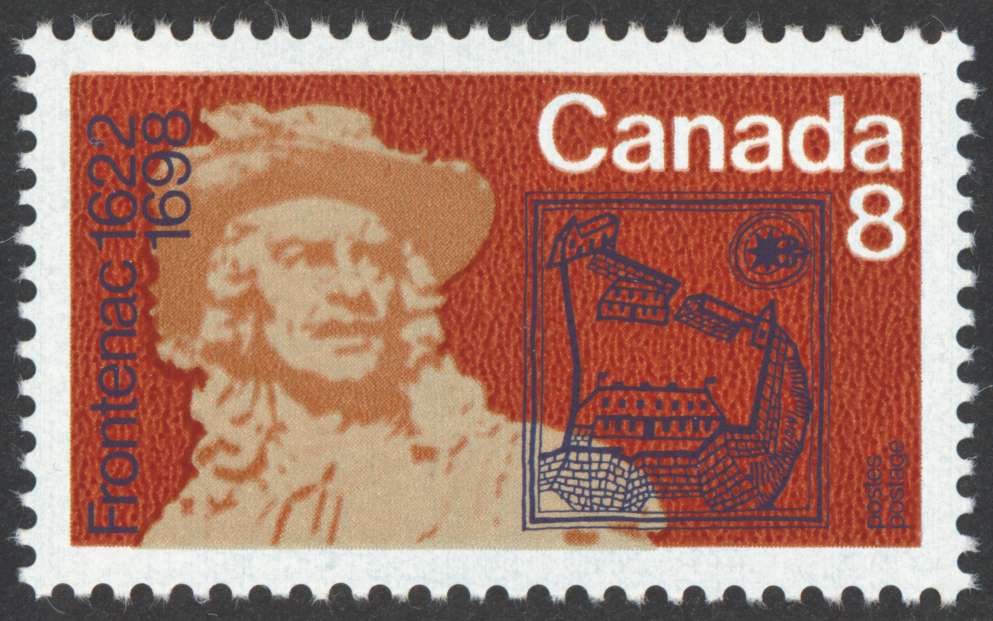 1972 8 cent Count of Frontenac
                        commemorative stamp