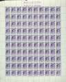 1897 Royal Family, 4 cent, proof 1: sheet of 100 stamps