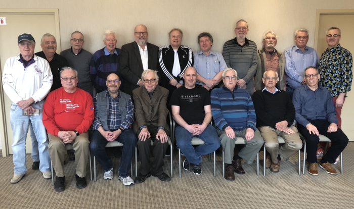 Attendees at the meeting of the Lower Canada / Bas
                Canada Regional Group in Cote St. Luc on 7 April 2019