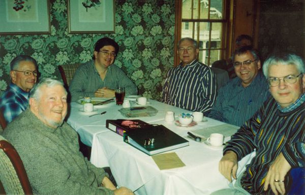 Ken Kershaw (left foreground), George Bond,
                Bill Longley, Bob Anderson, David McLaughin, Greig Hutton