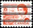 6c orange Queen Elizabeth II Precancel