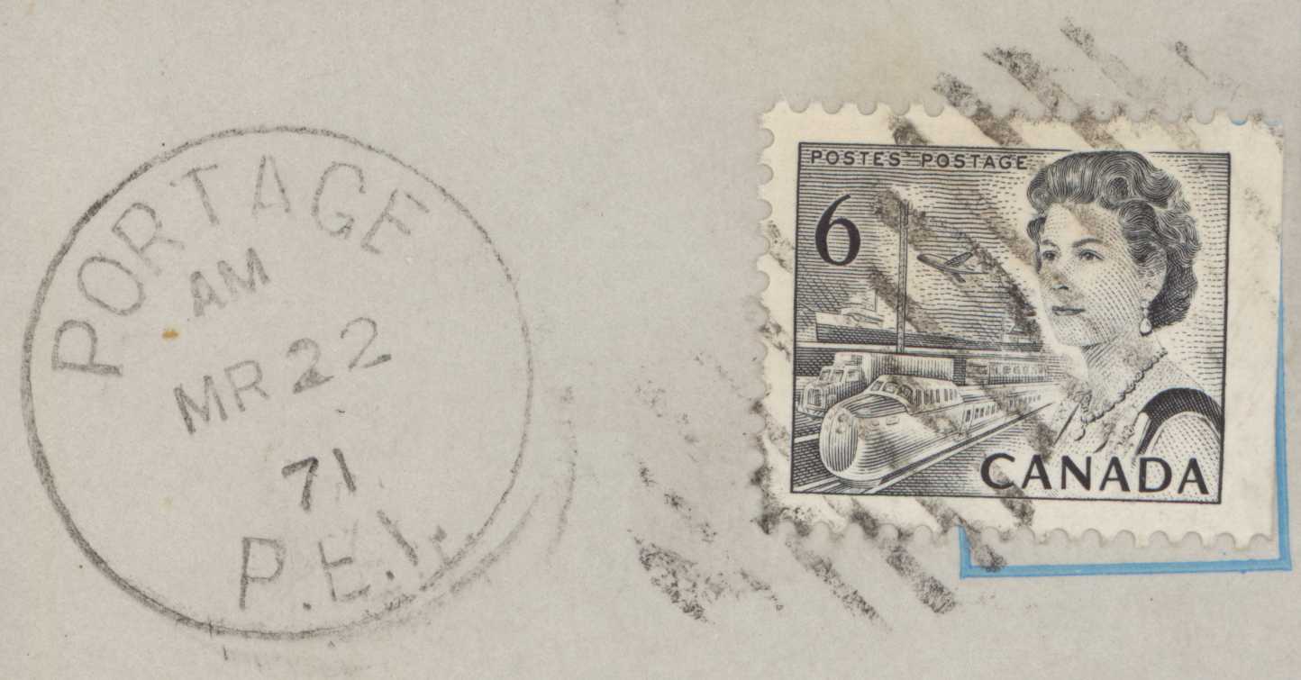 Postmark from Portage, PEI