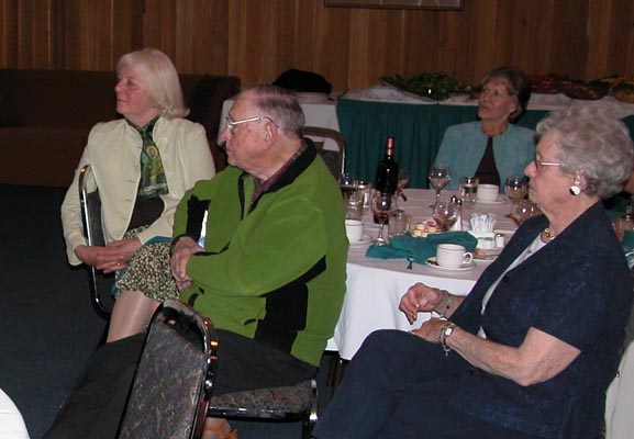 Everyone at John Arn's table was captivated
                by our speaker